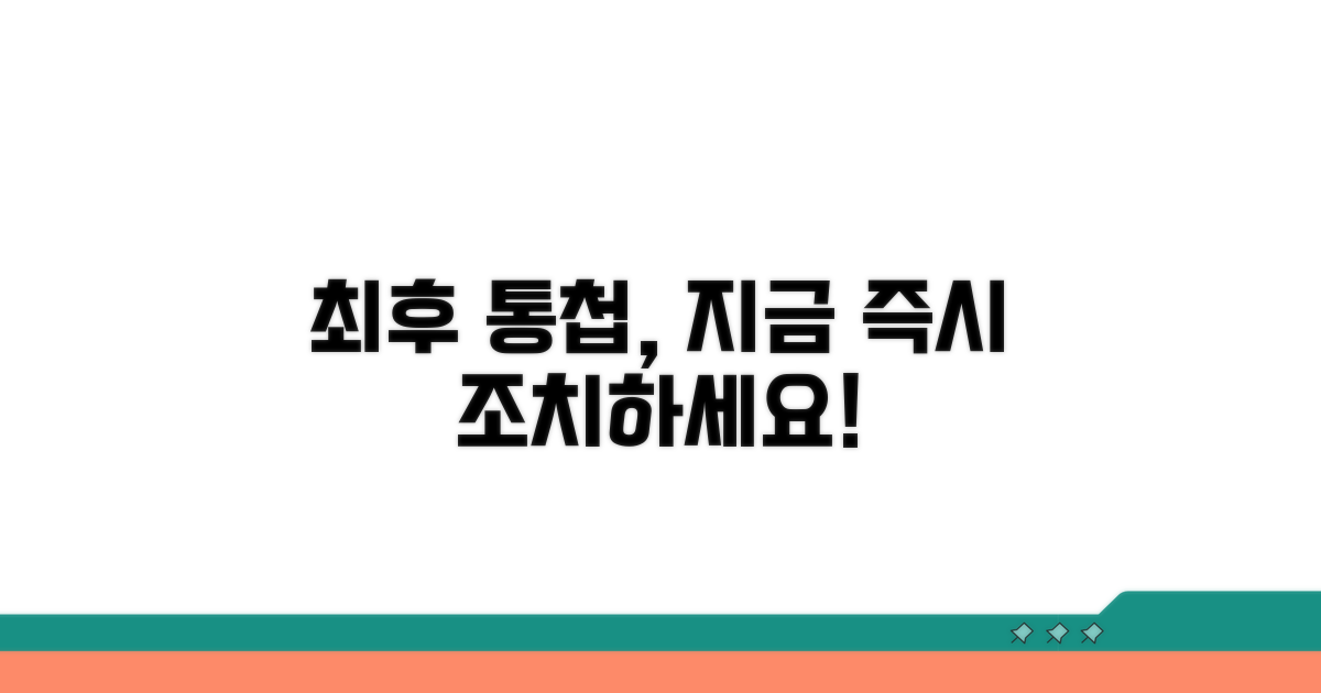 최후 통첩 후 조치 사항