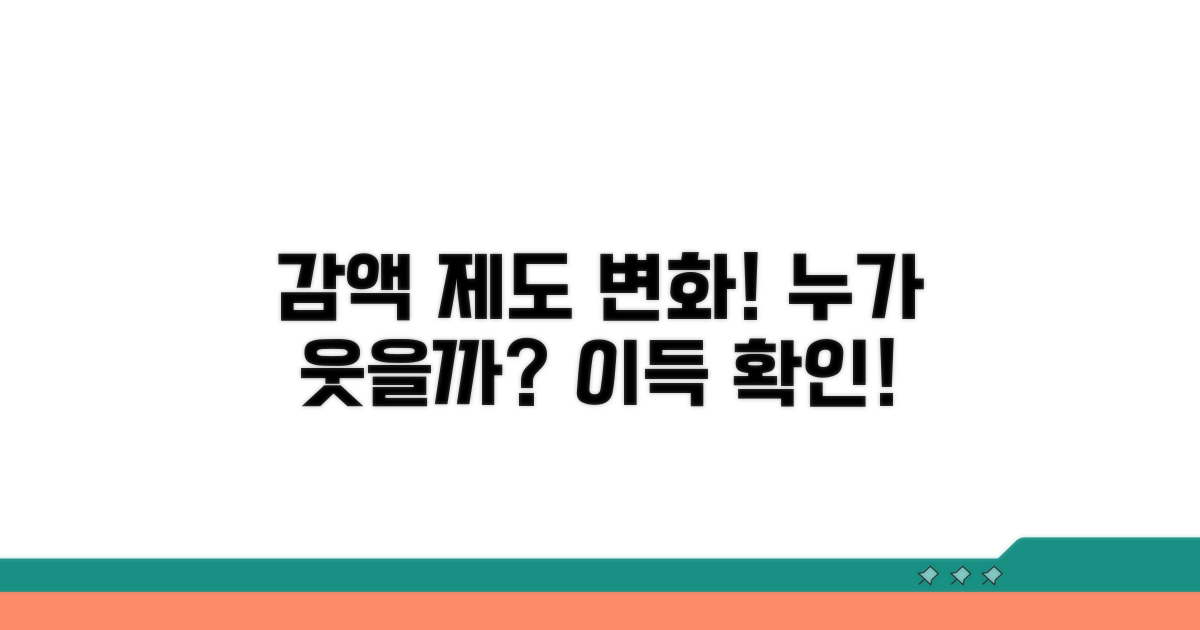 감액 제도 개선, 누가 유리할까?