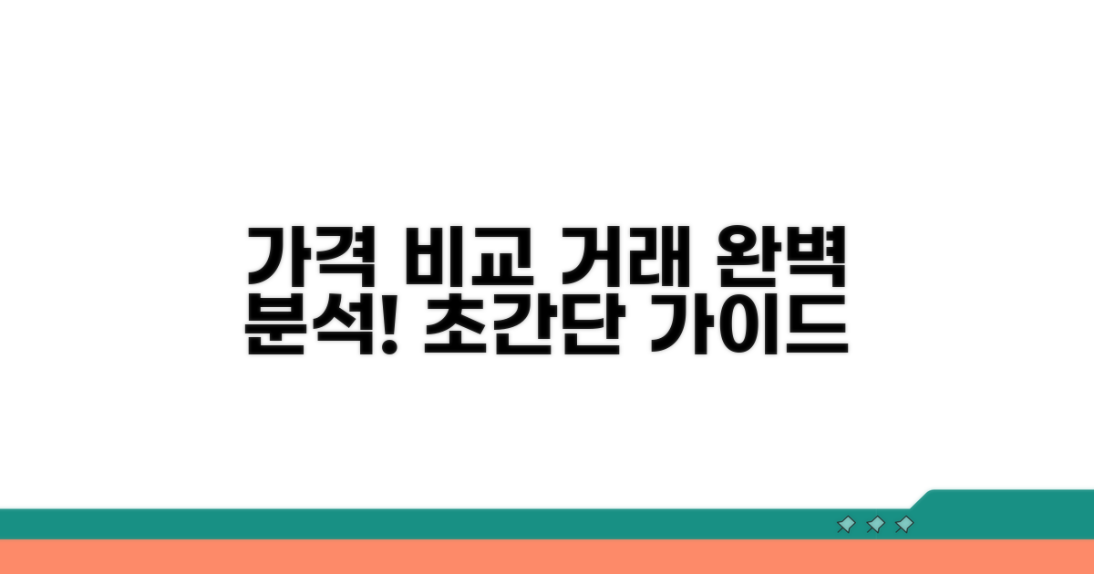 가격 비교와 거래 절차 완벽 분석
