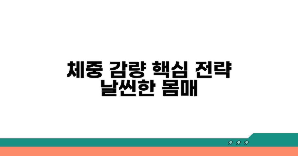 효과적인 체중 감량 전략