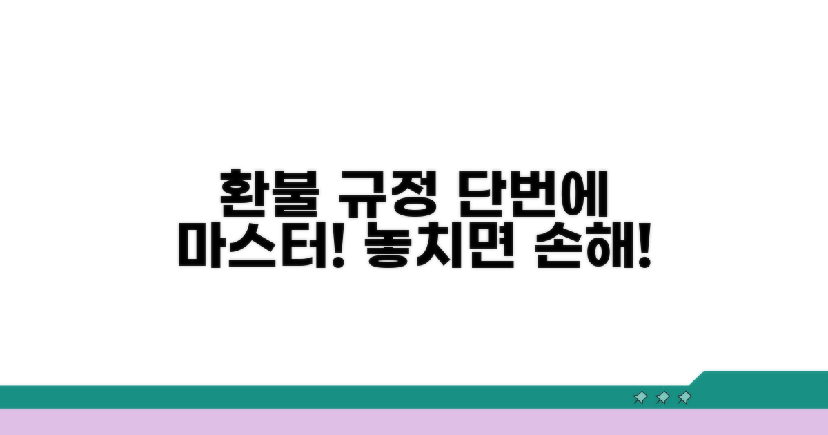 환불 규정, 이것만 알면 끝!