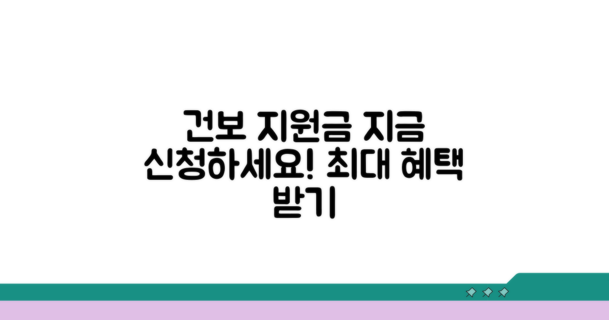 건강보험 지원금 신청 안내