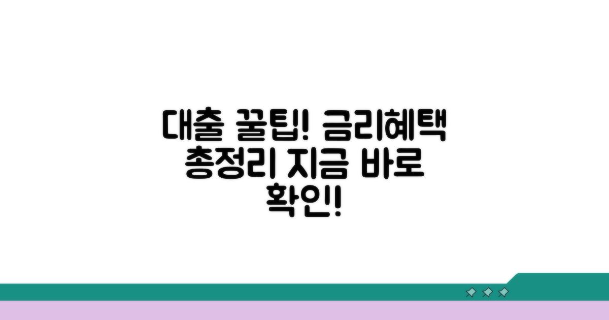 대출 혜택 및 금리 정보 확인