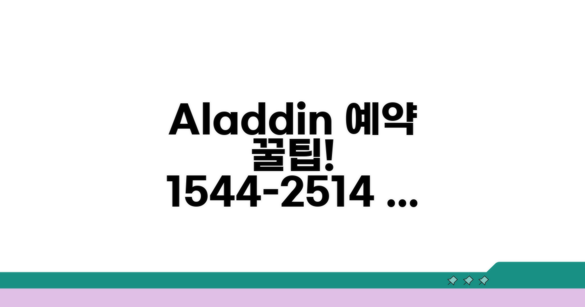 알라딘 예약 전화 1544-2514 전화로 예약하기