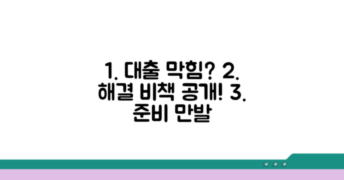 대출 제한 극복을 위한 준비