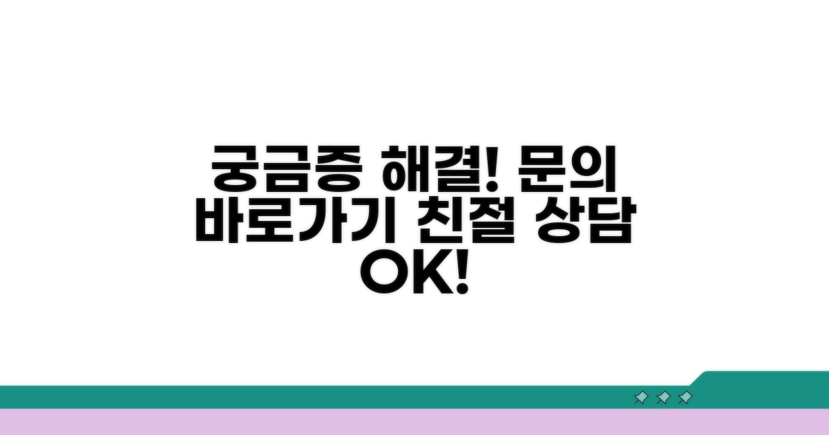 궁금할 땐 여기로! 문의처 안내