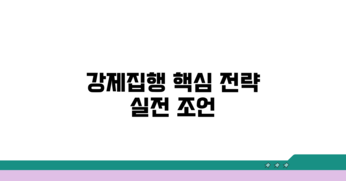 현실적인 강제집행 조언