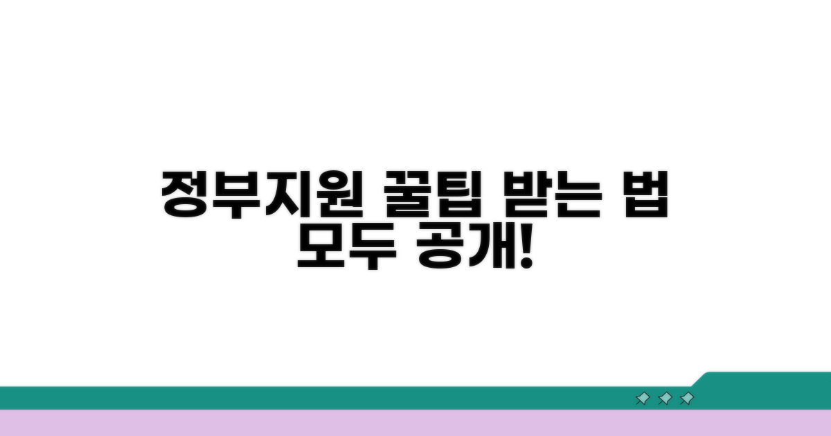 정부 지원과 추가 팁 활용하기