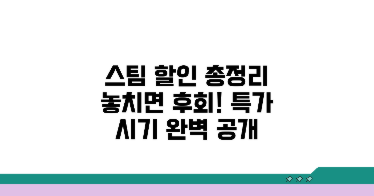 스팀 할인 시기 완벽 정리
