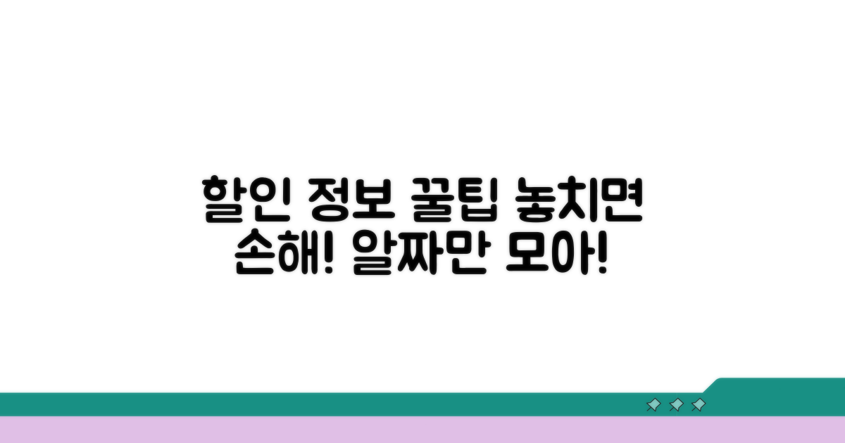 다양한 할인 정보 활용법