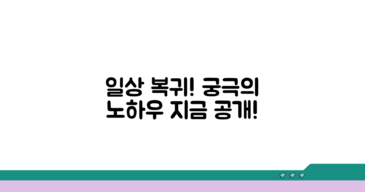 일상 복귀, 관리 노하우 공개