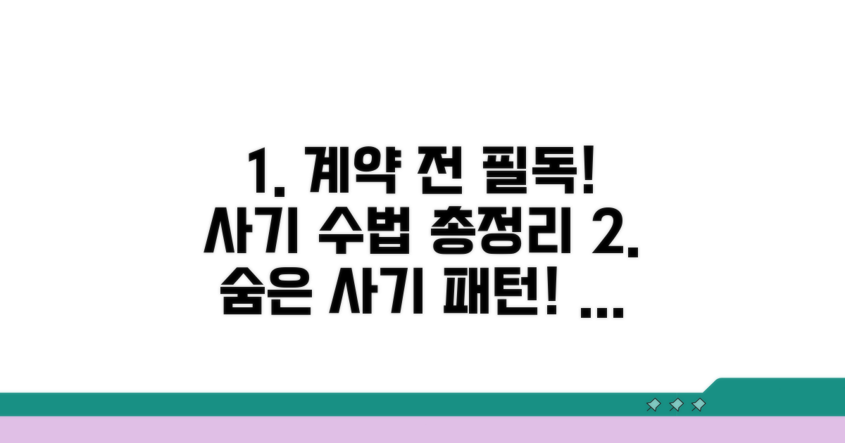 계약 전 꼭 알아야 할 사기 수법