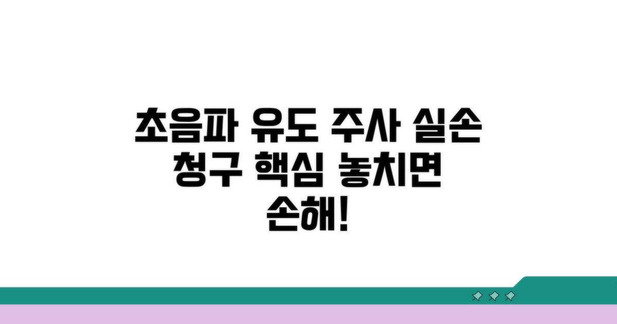 초음파 유도 주사 실손 청구 핵심