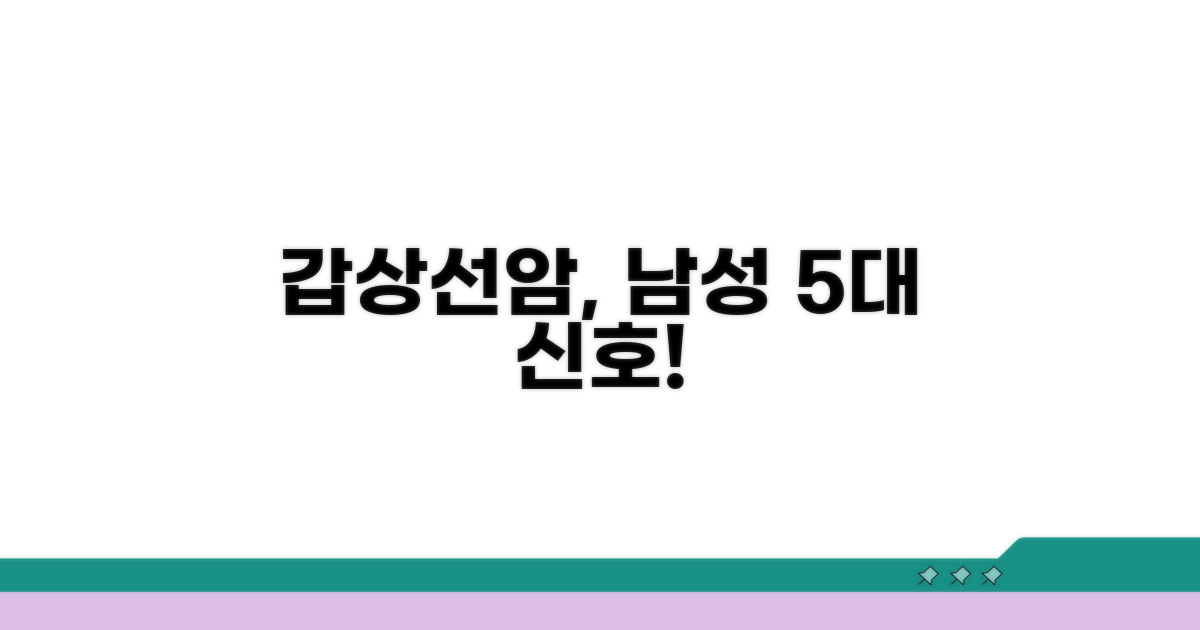 남성 갑상선암, 주로 나타나는 신호