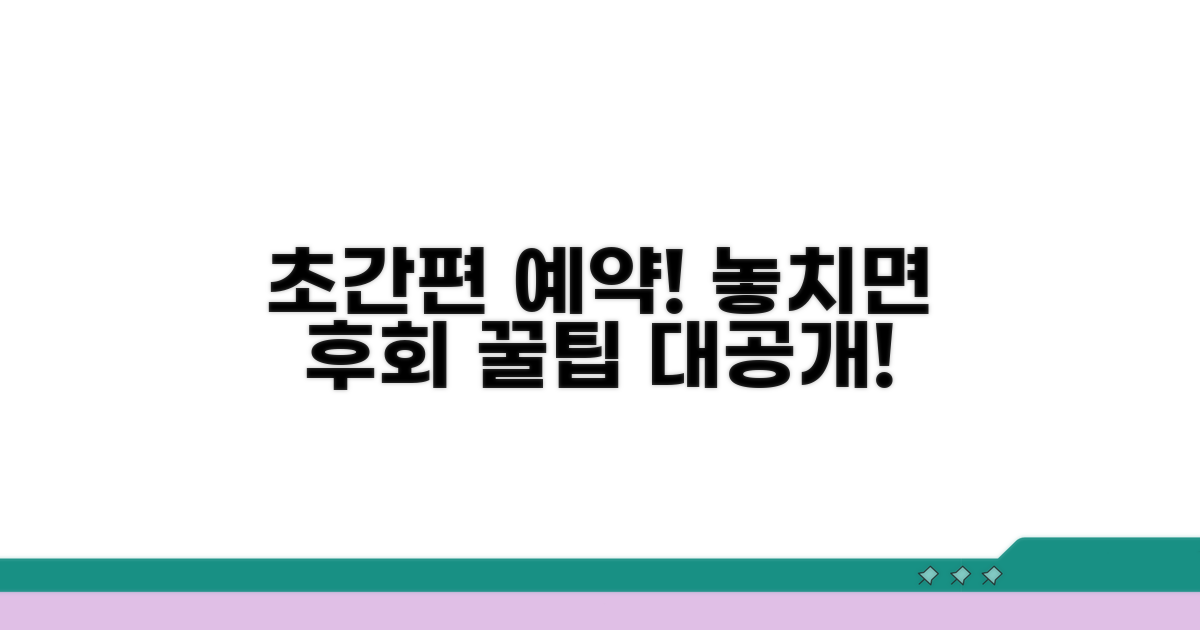 간편 예약 방법과 절차 알아보기
