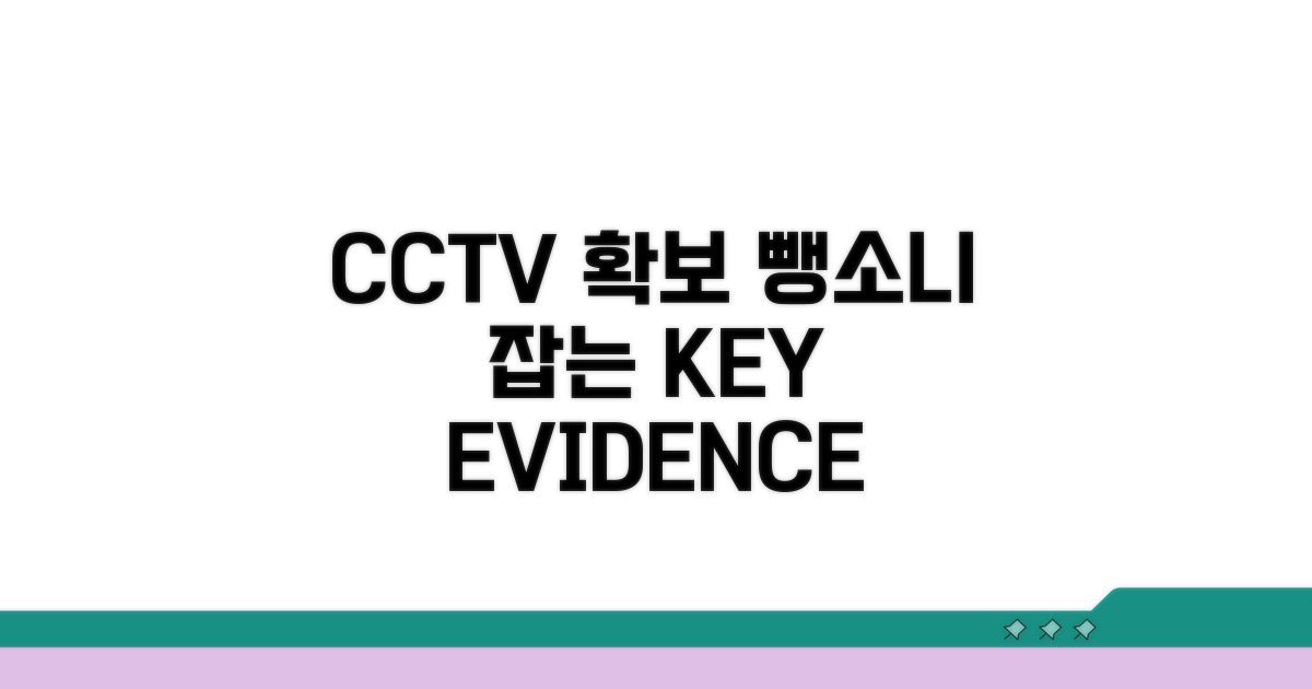 CCTV 확보, 뺑소니 수사 핵심 증거