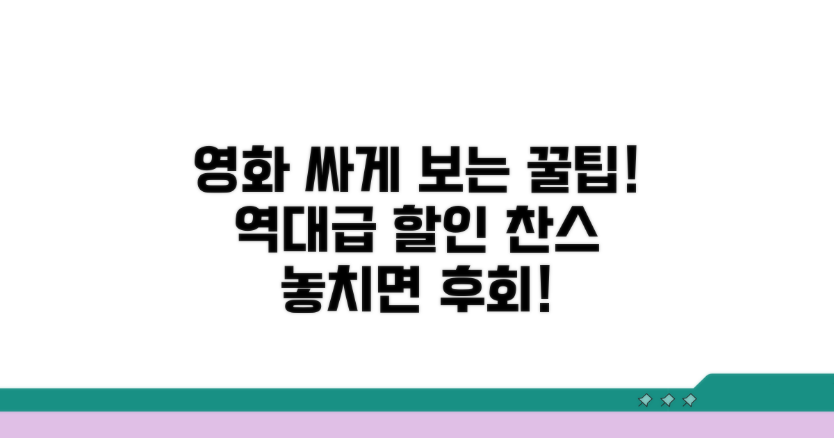 할인받고 영화 싸게 보는 꿀팁