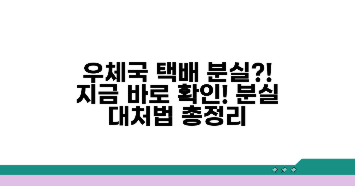 우체국 택배 분실 시 대처법
