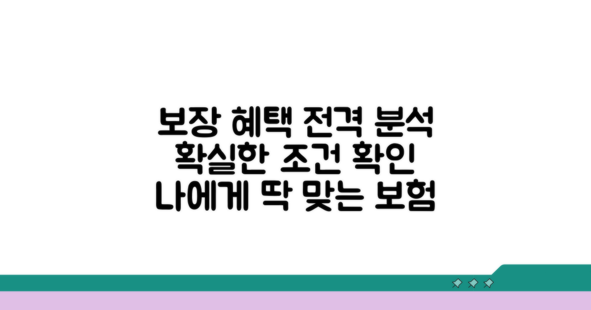 보장 범위 상세 분석 및 조건 확인