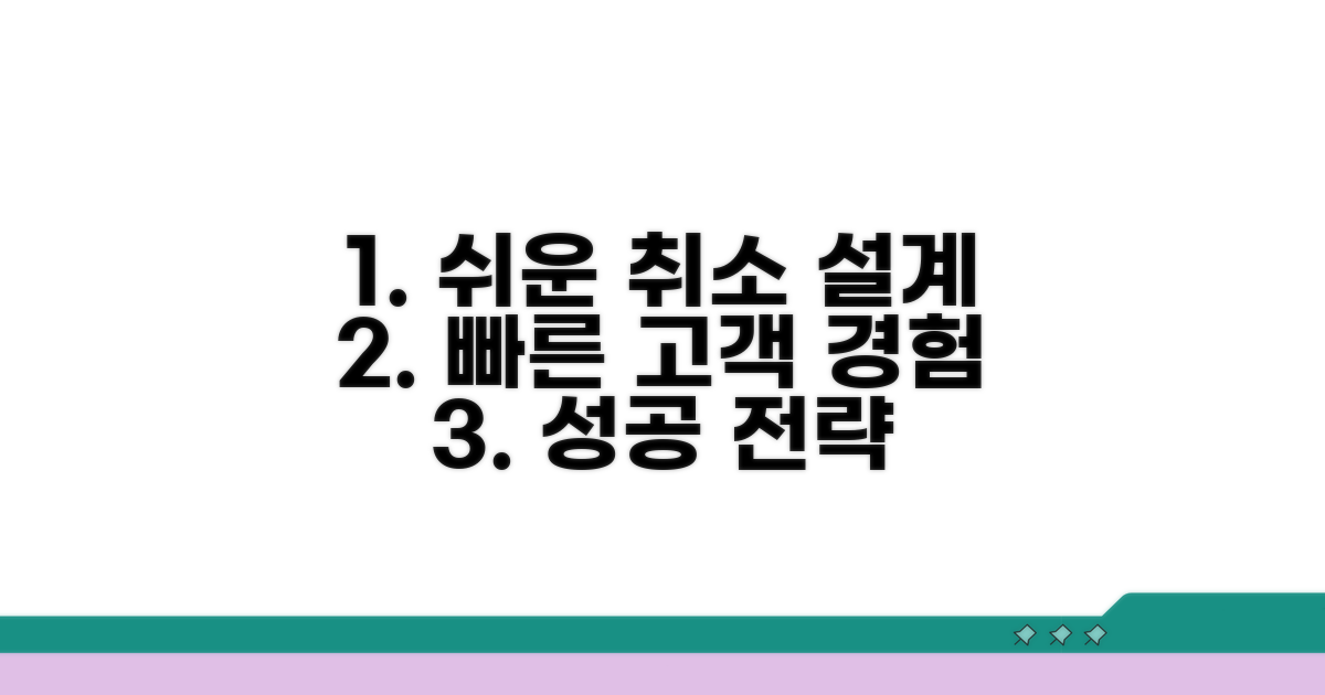 쉬운 취소 절차 설계 가이드