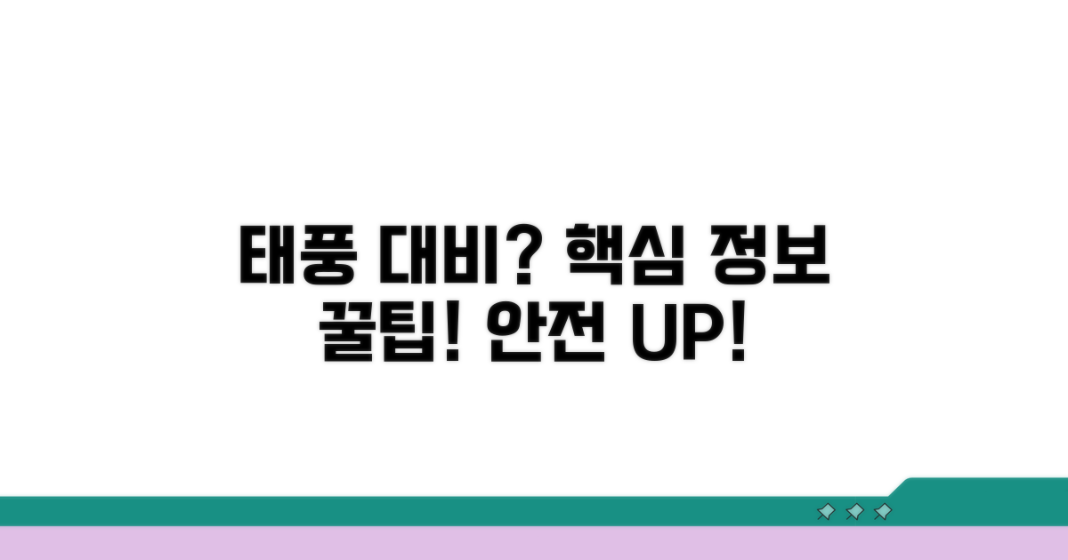 안전 대비, 태풍 정보 활용 꿀팁