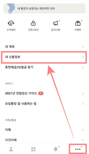 카카오뱅크 신용점수 조회