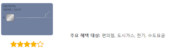 KB국민 청춘대로 1코노미 카드