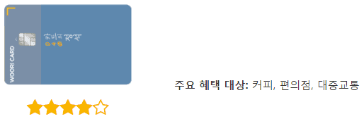 우리카드 D4@ 카드의 정석 카드