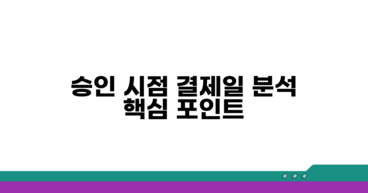 승인 시점과 결제일 분석