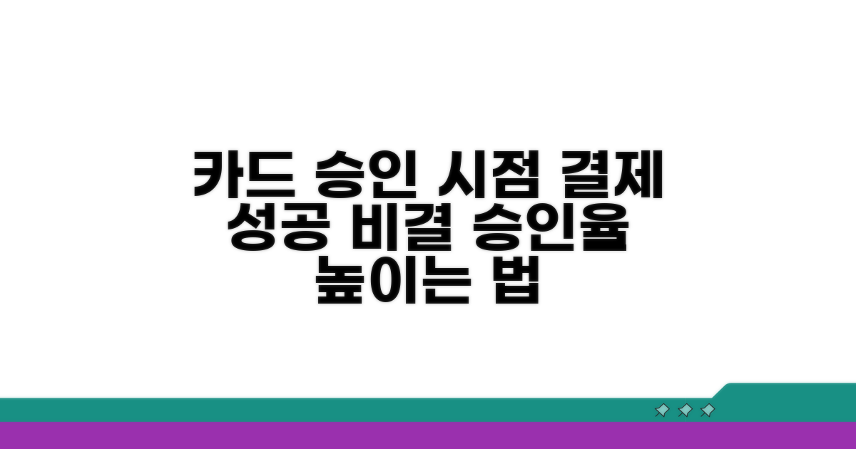 카드 승인 시점별 연관성