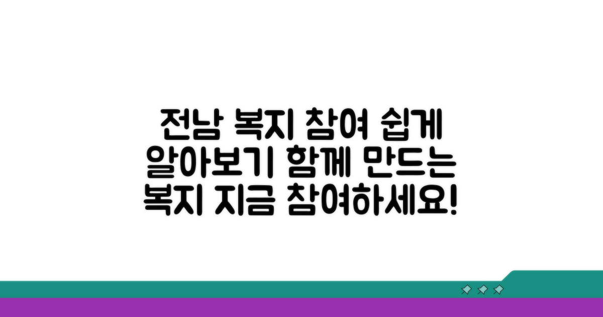 전남 사회복지 참여 방법