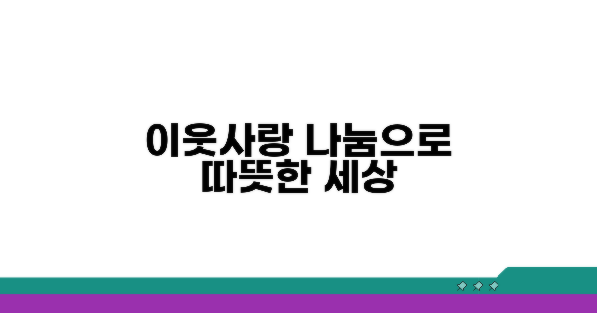 이웃사랑 기부 문화 확산