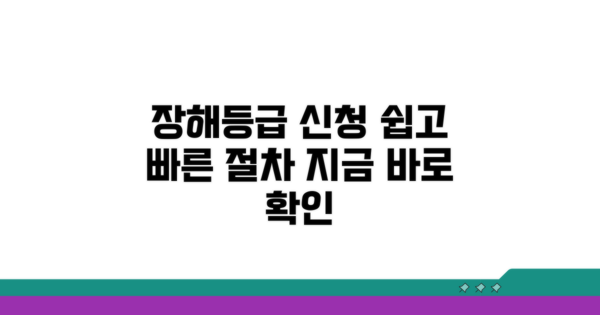 장해등급 신청 절차 안내