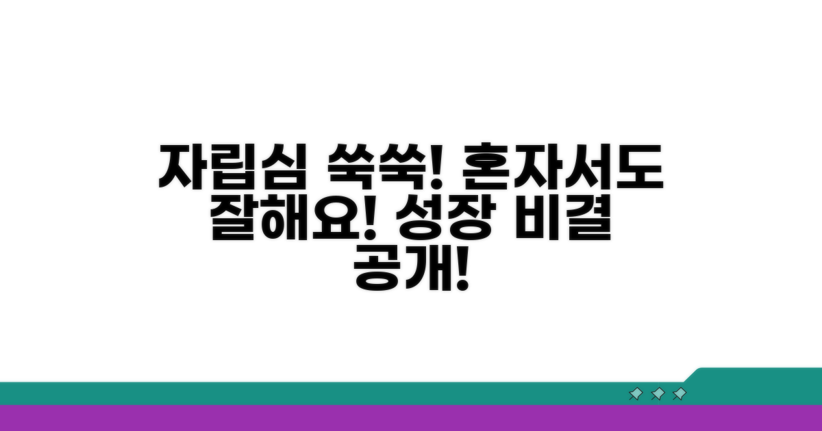 자립심 키우는 도움 방법