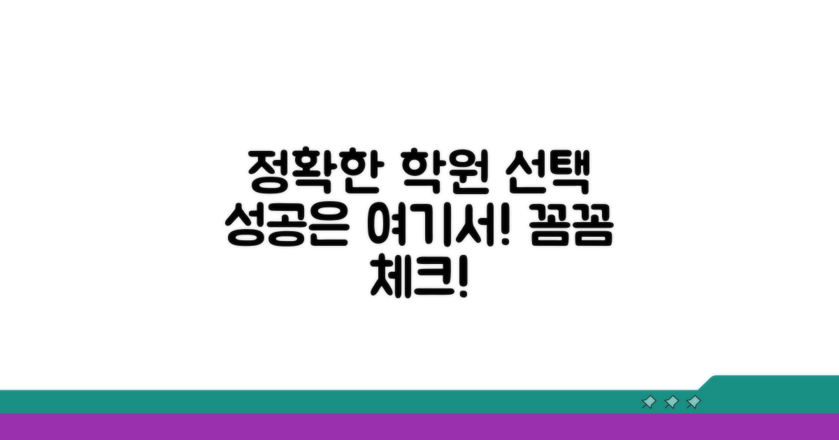꼼꼼하게 학원 고르는 법