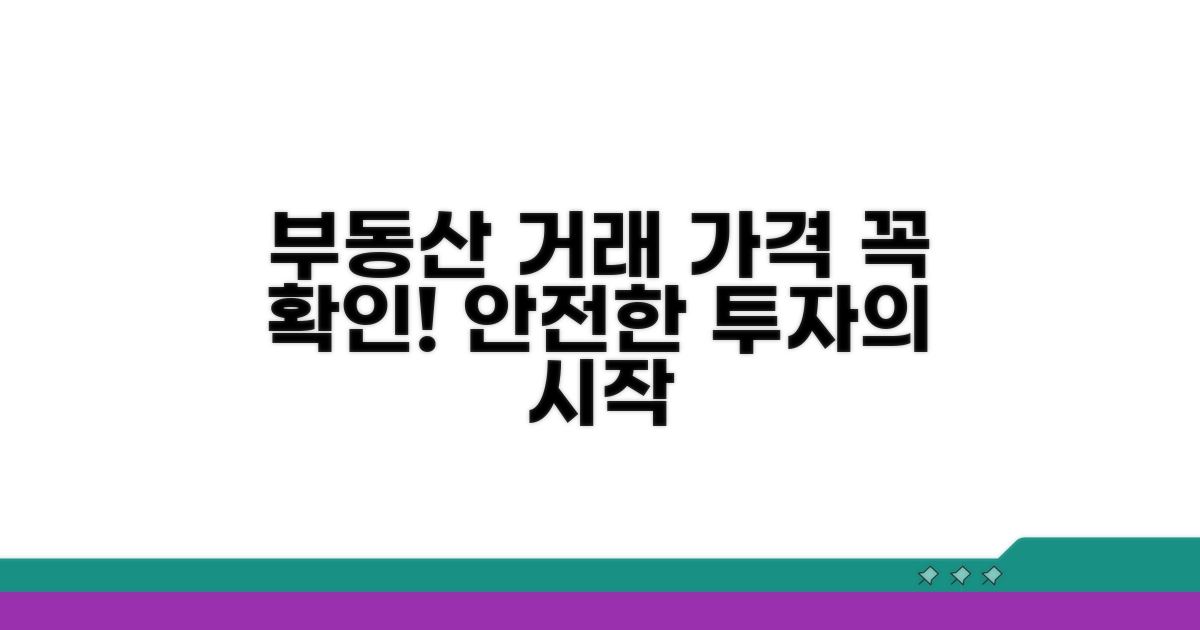 부동산 거래 가격 확인의 중요성