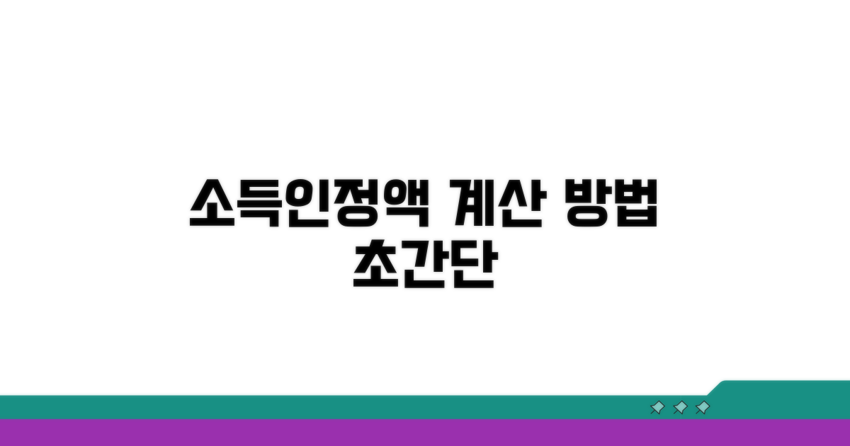 소득인정액, 계산 방법 쉽게 알기