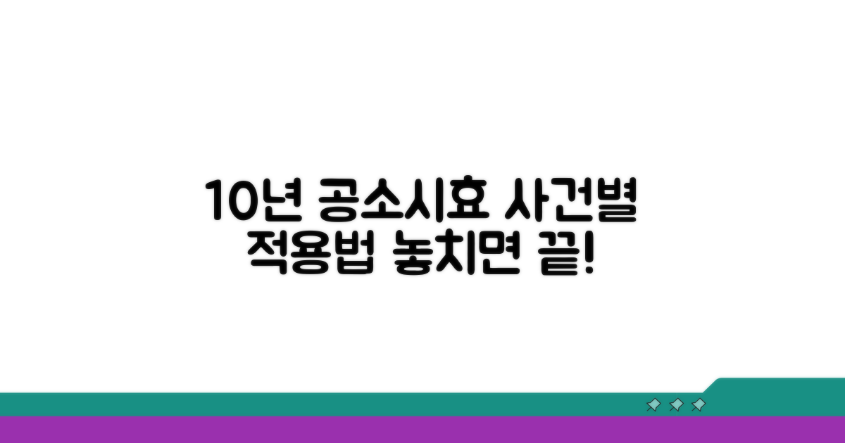10년 공소시효, 사건별 적용 사례