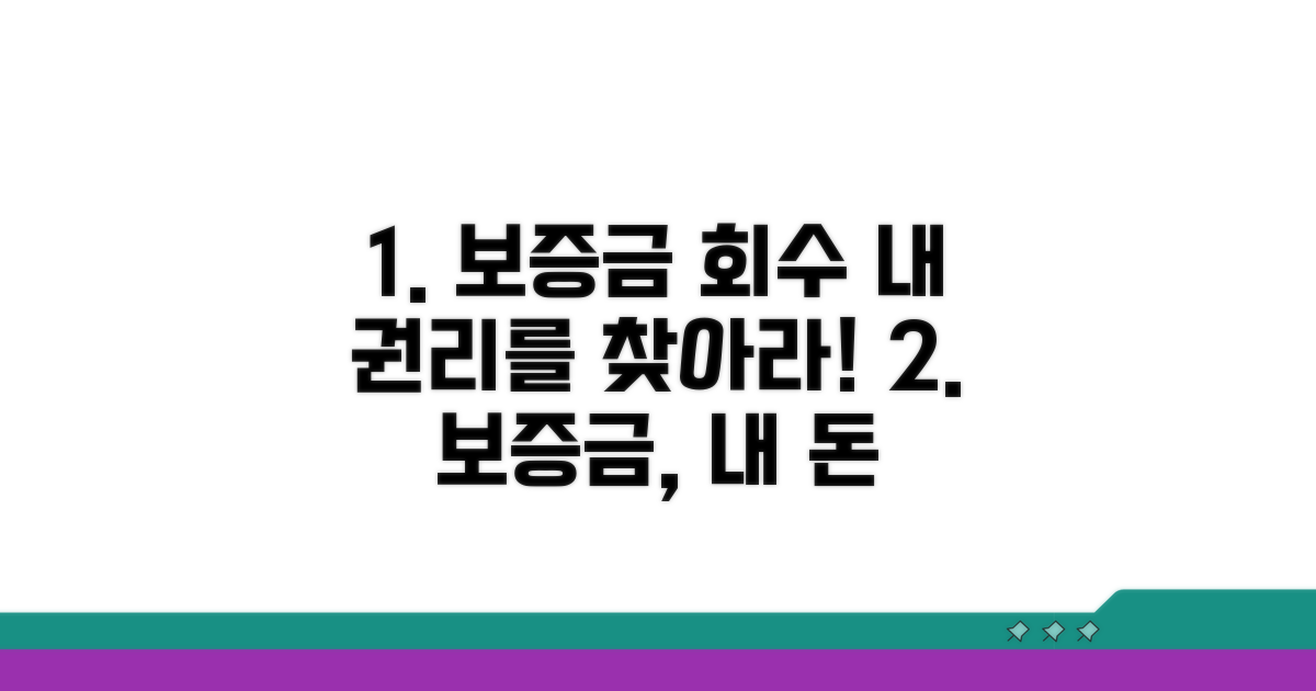 보증금 회수, 나의 권리를 찾아라!