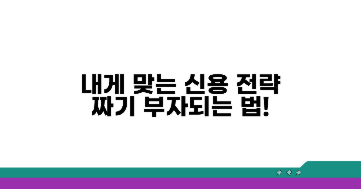 나에게 맞는 신용 전략 짜기