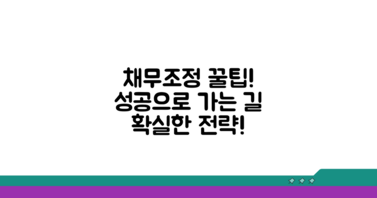 채무조정 성공을 위한 활용 팁