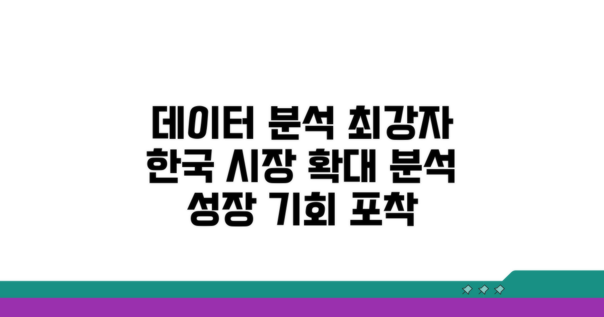 데이터 분석 최강자, 한국 시장 확대 분석
