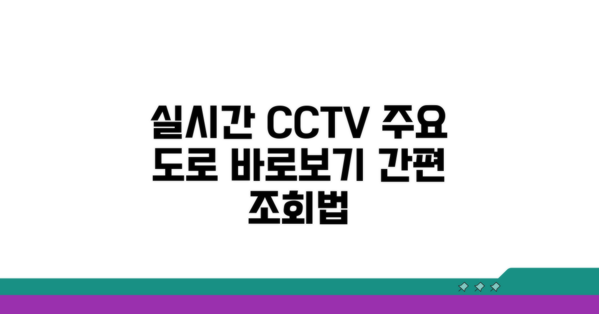 주요 도로 CCTV 실시간 조회법