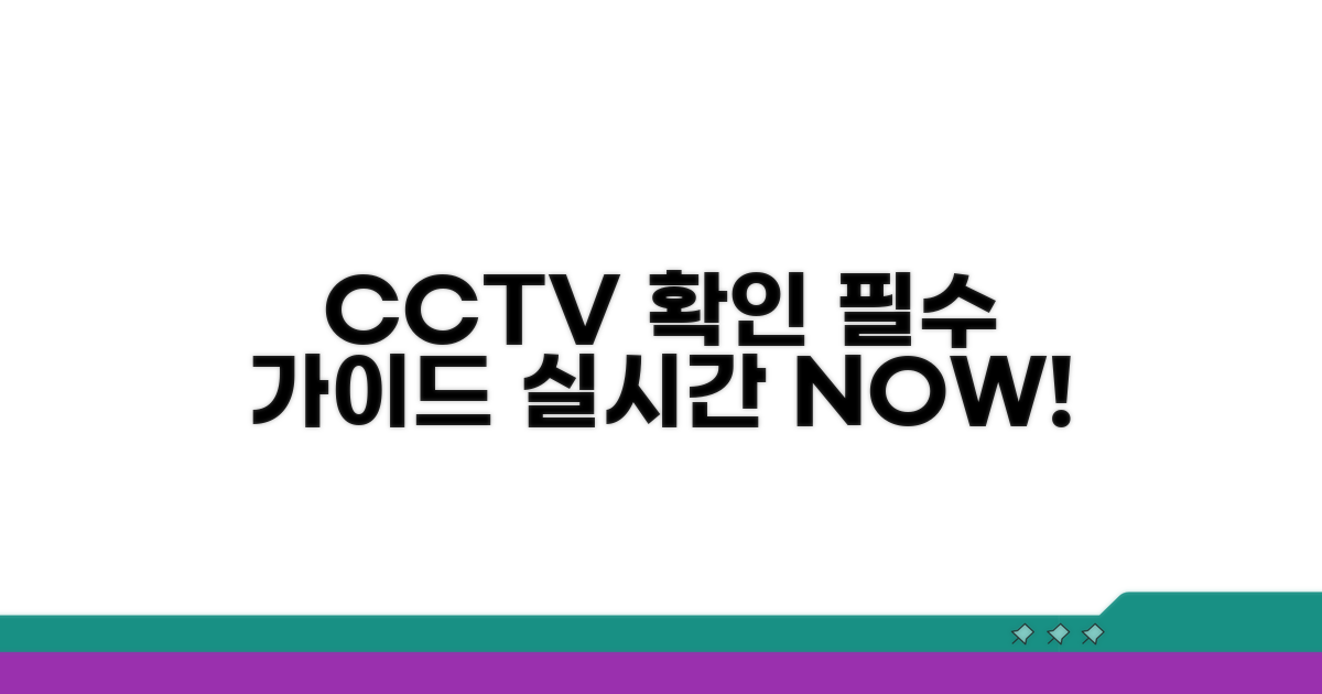 실시간 CCTV 확인 완벽 가이드