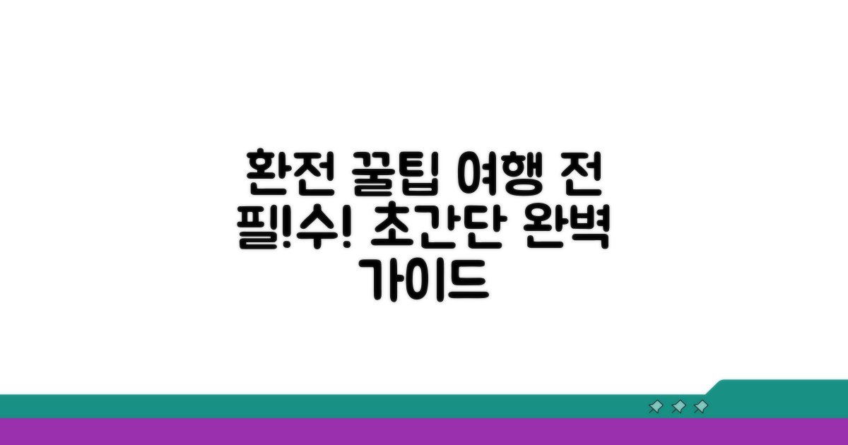 여행 전 필수! 환전 절차 완벽 가이드