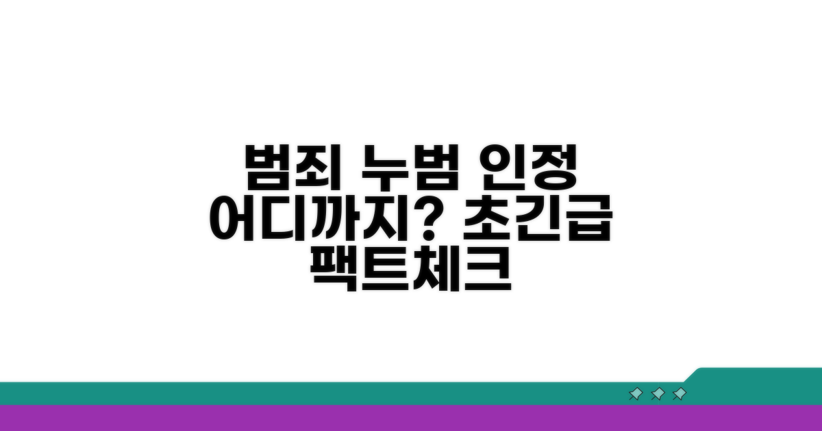 유사 범죄 누범, 인정 범위는 어디까지?