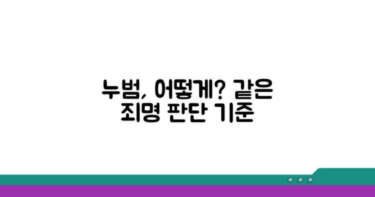 같은 죄명 누범, 어떻게 판단할까?