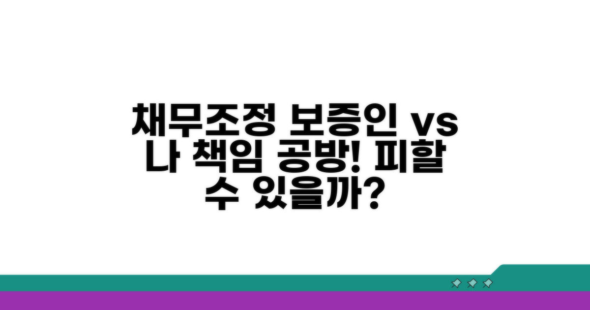 채무조정, 보증인과 나의 책임