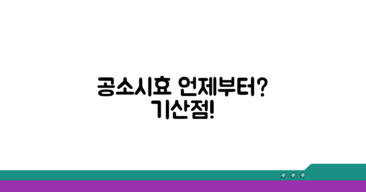 언제부터 시작? 공소시효 기산점