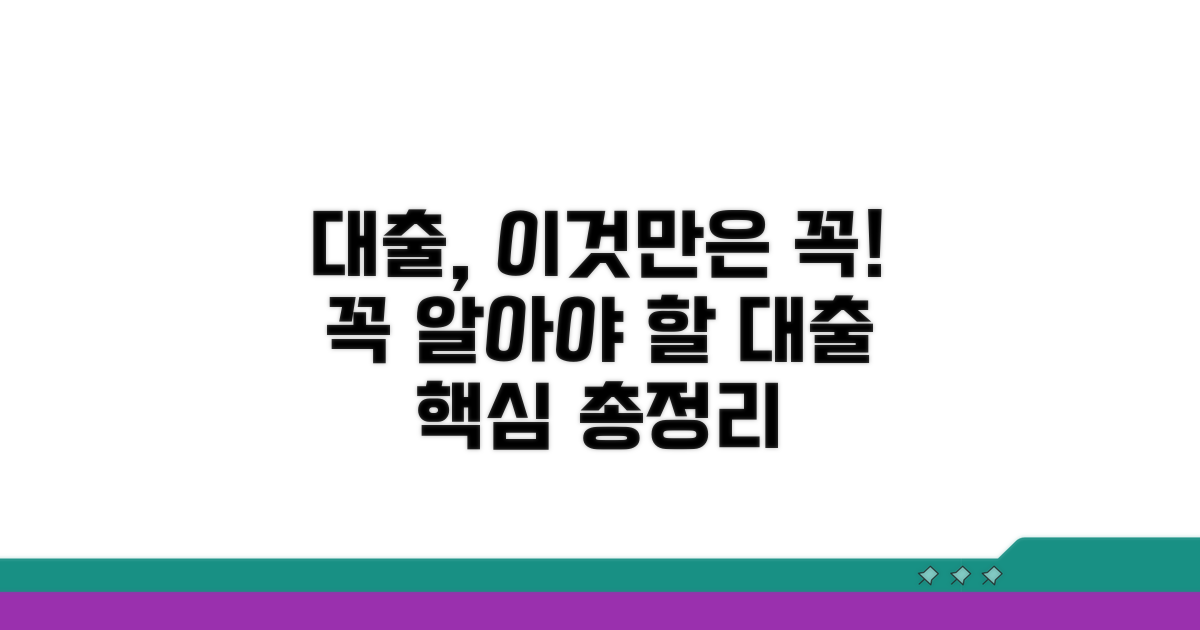 대출 시 주의해야 할 핵심 사항